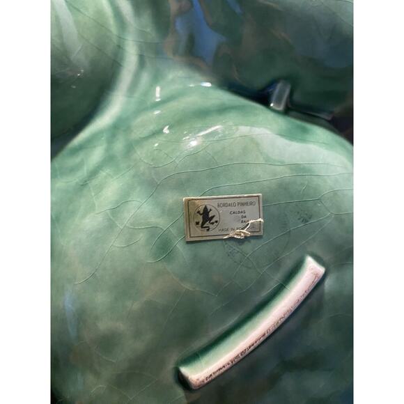 Bordallo Pinheiro Cabbage Green 6 - Part Relish Dish 15" - Picture 4 of 6